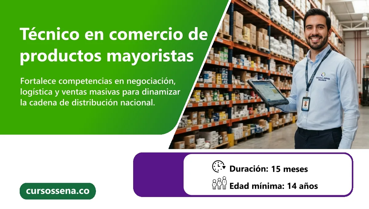 Técnico en comercio de productos mayoristas